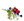 White Daisy bouquet with poppy 70 cm