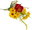 Bouquet of yellow daisies with poppy and chamomile 70 cm