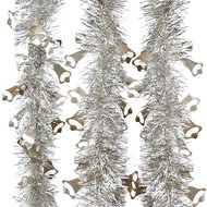 DOMMIO Champagne chain with bells, 2 m, 3 pcs - Christmas Decoration