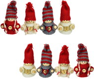 DOMMIO Knitted dolls 8 cm, 4 pcs in box, set of 2 - Christmas Ornaments