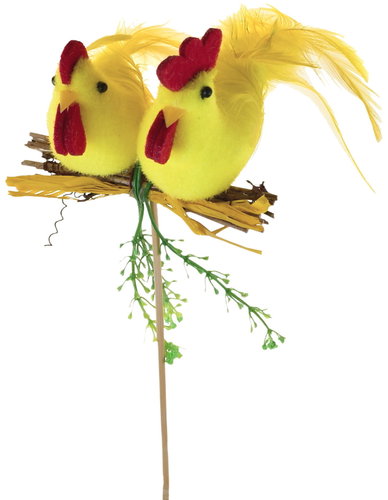 DOMMIO Chicken with tap, yellow plug - Easter Decoration - Main image