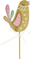 DOMMIO Wooden bird, pink, plug - Easter Decoration