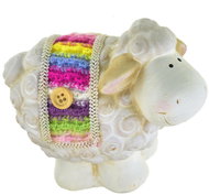 DOMMIO Velikonoční dekorace - Ovečka keramická ve svetru, 10 cm - Easter Decoration