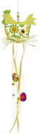 DOMMIO Velikonoční dekorace závěsná - Žlutá slepička, 45 × 10 cm - Easter Decoration