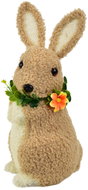 DOMMIO Plush rabbit with wreath 27 × 15 cm - Easter Decoration