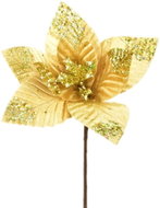 Dommio Poinsettia shimmering gold O25 cm - Artificial Flower