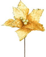 Dommio Poinsettia shimmering gold O25 cm - Artificial Flower
