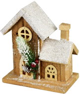DOMMIO Christmas decoration - house with LED light, 15 cm - Christmas Decoration