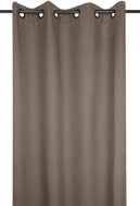 STOF Thermal insulation curtain with rings NELSON, 135 × 240 cm, brown - Drape