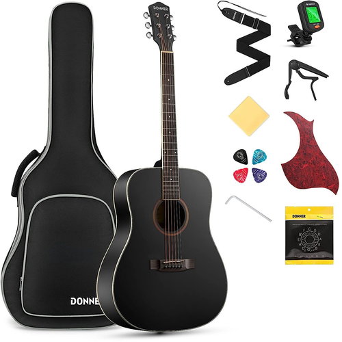 Donner DAG-1B - Black - Acoustic Guitar - Main image