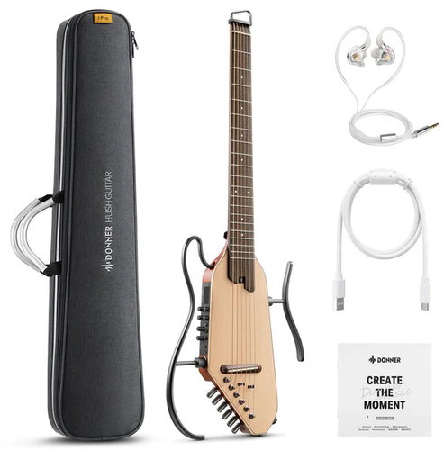 Donner HUSH-I PRO - Natural - Elektroakustische Gitarre - Hauptbild