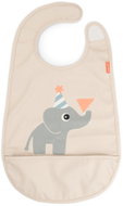 DONE BY DEER Celebration velcro bib, sand - Bib