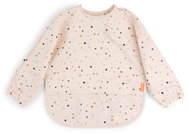 DONE BY DEER Bryndáček s rukávy a kapsou Happy dots, růžový - Bib
