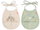 Celebration pocket bibs, sand, 2 pcs