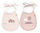 Happy clouds pocket bibs, pink, 2 pcs
