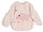 Tiny farm long sleeve bib with pocket, pink