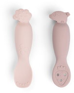 DONE BY DEER Tiny Farm training spoon set, pink - Spoon set