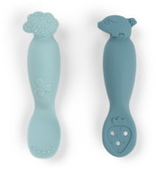 DONE BY DEER Tiny Farm training spoon set, blue - Spoon set