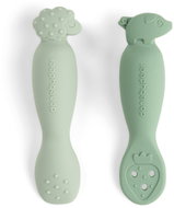 DONE BY DEER Tiny farm teaching spoon set, green - Spoon set