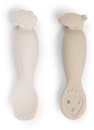 DONE BY DEER Tiny farm training spoon set, sand - Spoon set
