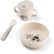 DONE BY DEER Foodie Tiny farm first meal set with suction cup, sand - Children's Dining Set