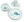 Wally suction dinner set, blue