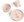 Dinner set with suction base Celebration, pink
