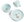 Suction dinner set Celebration, blue