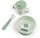 Happy clouds first meal set with suction cup, green