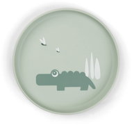 DONE BY DEER Foodie Croco plate, green - Children's Plate