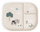 Tiny farm divided plate, sand