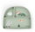 Playground suction split plate, green
