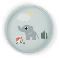 DONE BY DEER Stick&Stay Playground silicone suction plate, blue - Children's Plate