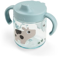 DONE BY DEER Tiny farm training cup with spout and two handles, blue 260ml - Baby cup