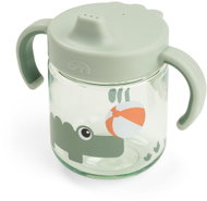 DONE BY DEER Playground training cup with spout and two handles, green 260ml - Baby cup