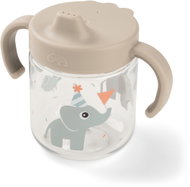 DONE BY DEER Celebration training cup with spout and two handles, sand 260ml - Baby cup