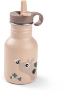 DONE BY DEER Tiny farm stainless steel bottle, pink, 350ml - Children's Water Bottle