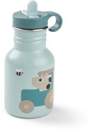 DONE BY DEER Tiny farm stainless steel bottle, blue, 350ml - Children's Water Bottle