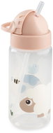 DONE BY DEER Tiny farm straw bottle, pink, 350ml - Children's Water Bottle