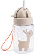DONE BY DEER Celebration straw bottle, sand, 280ml - Children's Water Bottle