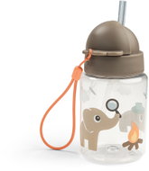 DONE BY DEER Tiny trails straw bottle, sand, 280ml - Children's Water Bottle