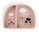 Tiny farm suction plate with compartments, pink