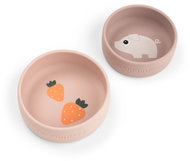 DONE BY DEER Pigee silicone bowl set, pink, 2 pcs - Children's Bowl