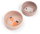 Pigee silicone bowl set, pink, 2 pcs