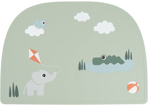 Done by Deer silikonové prostírání Playground, zelené - Placemat - Main image
