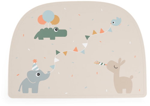 Done by Deer silikonové prostírání Celebration, pískové - Placemat - Main image