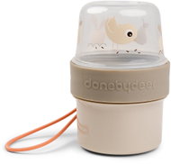 Done by Deer Small ‘To Go’ 2-Way Birdee Snack Box, sand-coloured - Lunch Box