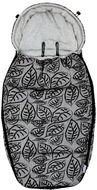 Dooky Footmuff DeLuxe Grey Leaves, vel. L - Fusak do kočárku