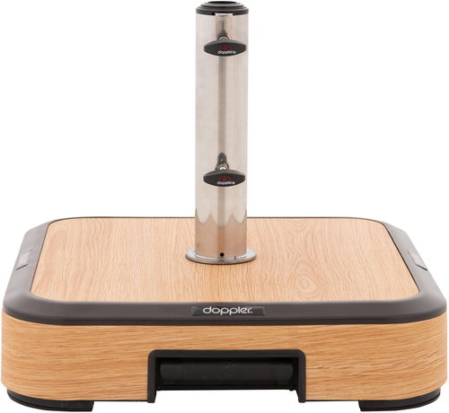 DOPPLER Umbrella stand ALU WOOD TROLLEY, 50kg - Umbrella Stand - Main image