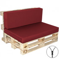Doppler Doppler TS Pallet seat cushion + backrest, rigid foam, burgundy - Cushion